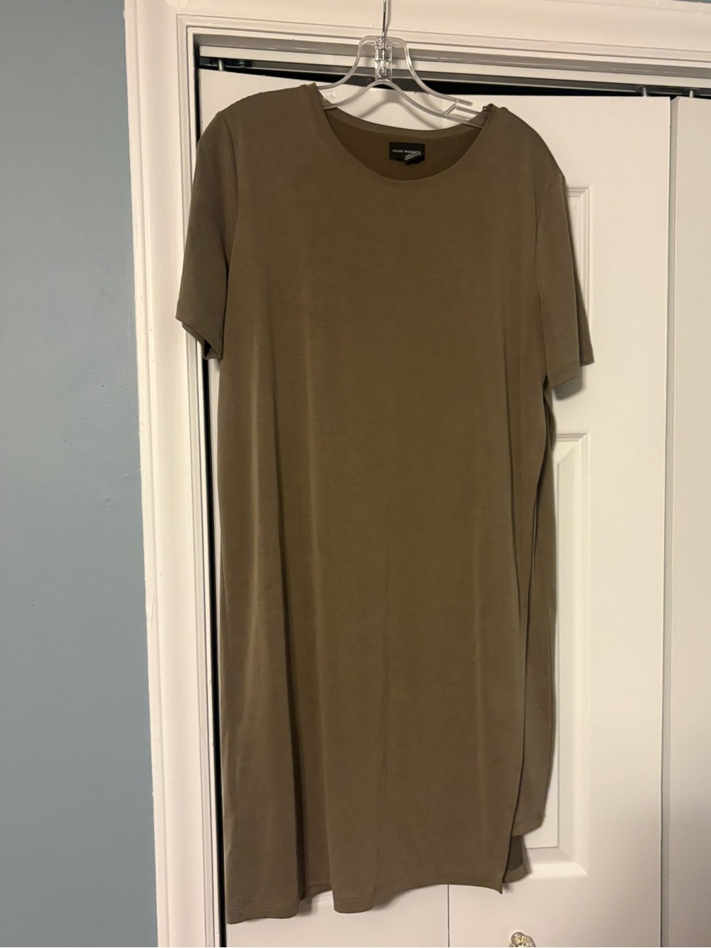 Club Monaco Olive Midi Shift Dress